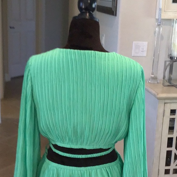 Jonathan Simkhai London cutout dress, color is kiwi, size medium - Picture 7 of 8
